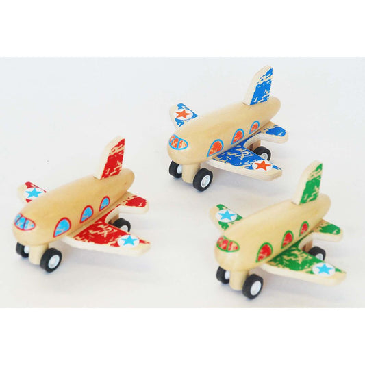 ToysLink Wooden Airplane 3 colours