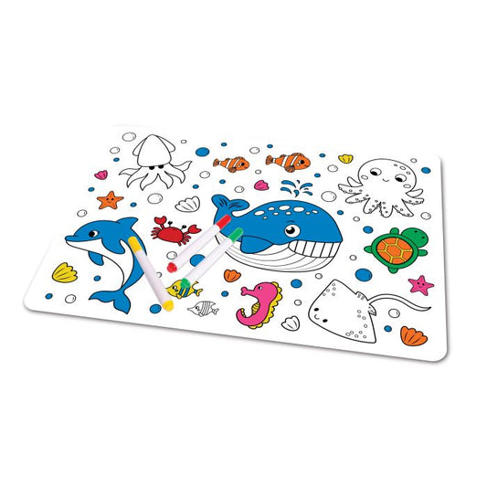 Discovery Zone Colour In Placemat Sealife