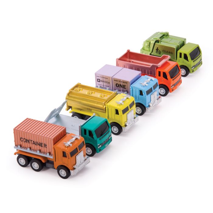 Discovery Zone Pull Back Container Vehicles - Assorted