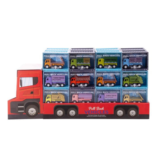 Discovery Zone Pull Back Container Vehicles - Assorted
