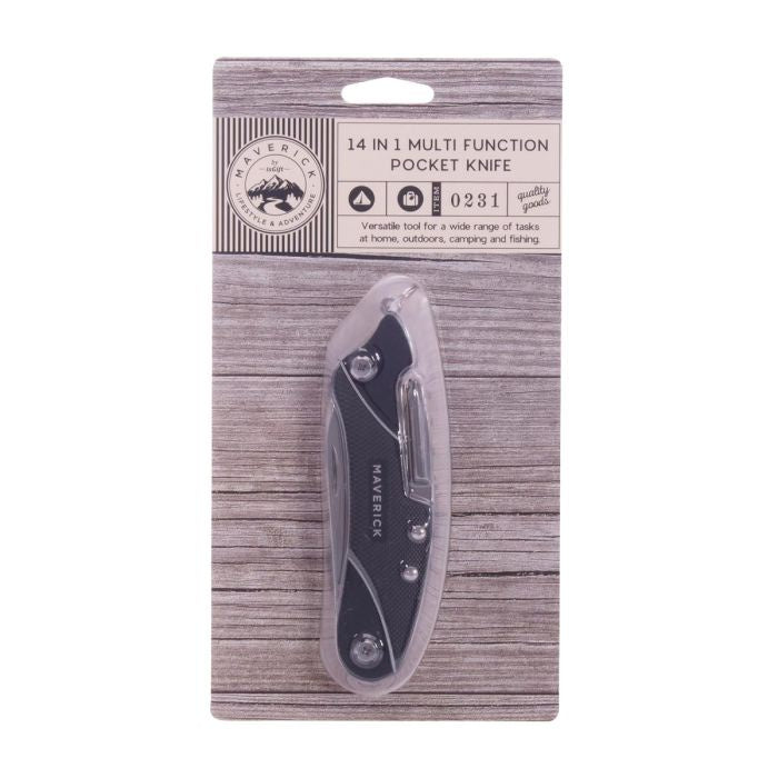 Maverick 14 in 1 Multi Function Pocket Knife