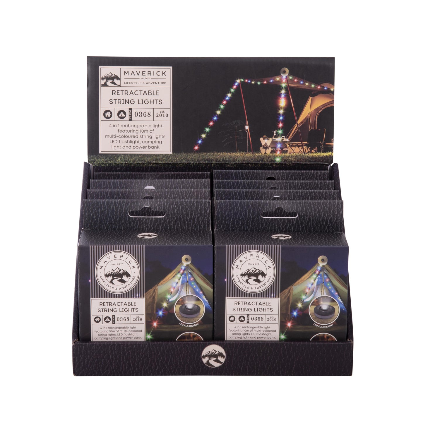 Maverick Retractable String Lights