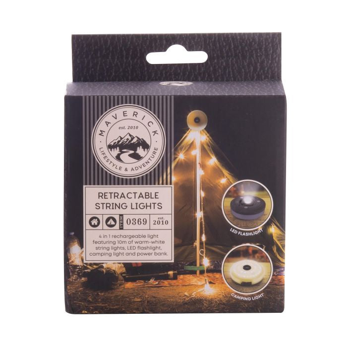 Maverick Retractable String Lights