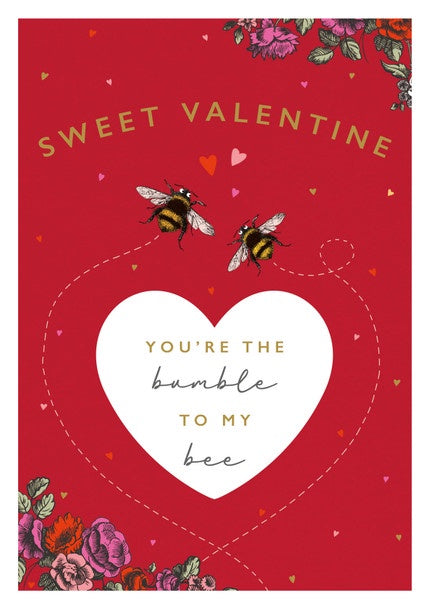 The Art File Sweet Valentine You're The Bumble To My Bee Card