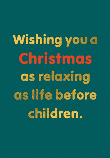 The Art File Card Christmas Relaxing Before Children