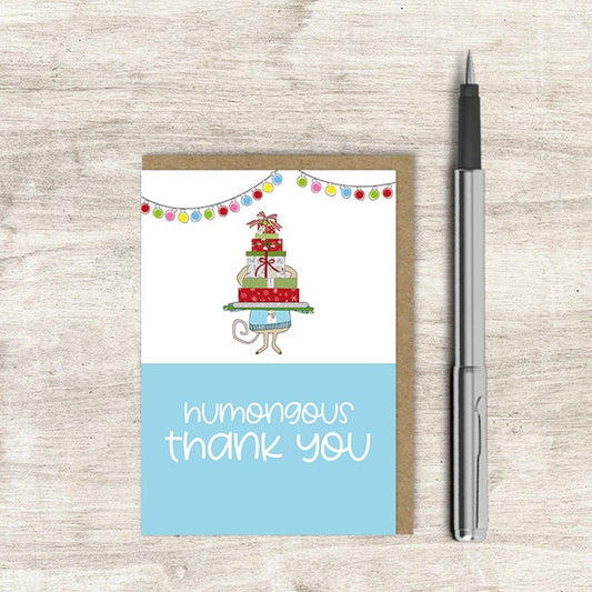 Dandelion Small Card Humongous Thank You