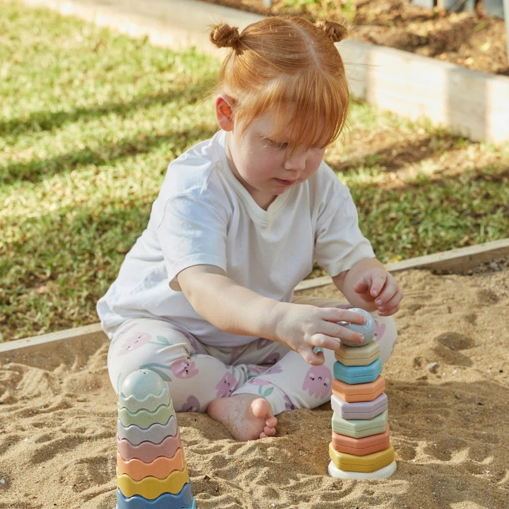 Jiggle & Giggle Eco-friendly Hexagon Stacker