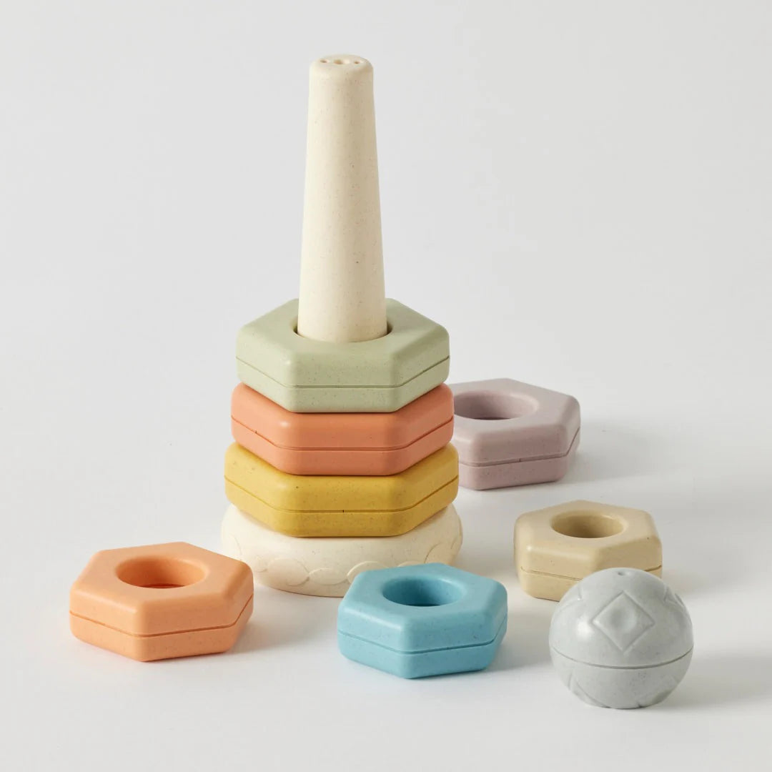 Jiggle & Giggle Eco-friendly Hexagon Stacker