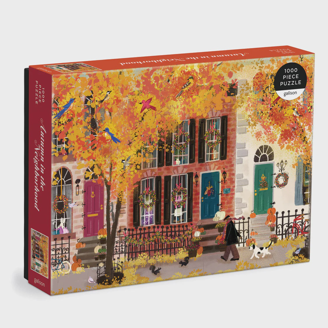 Galison Autumn in the Neighborhood 1000pc Puzzle