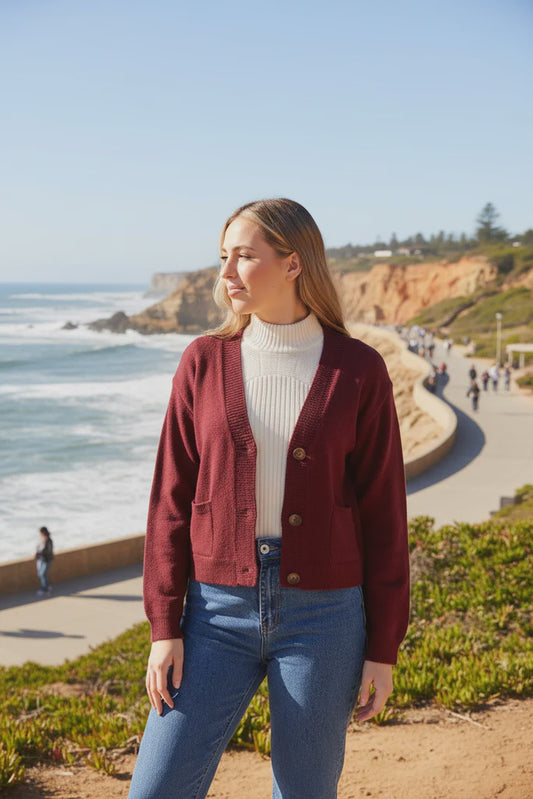 Caroline Morgan Cropped Cardigan