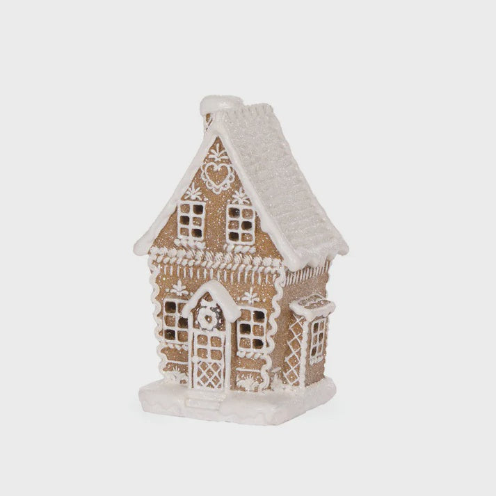 Holly & Ivy LED Gingerbread House With Chimney