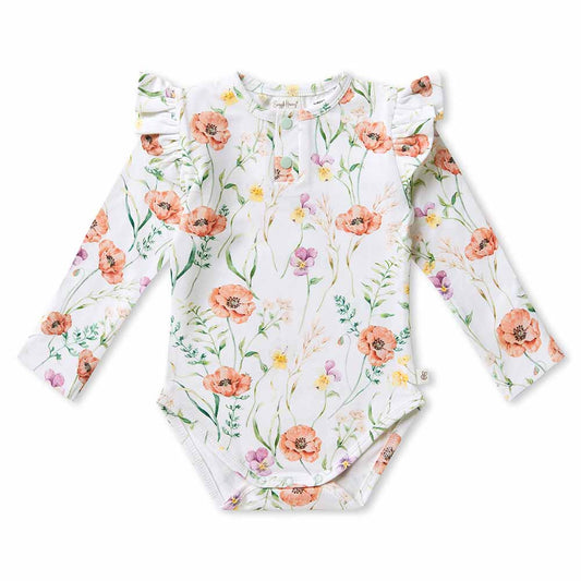 Snuggle Hunny Organic Long Sleeve Bodysuit Meadow
