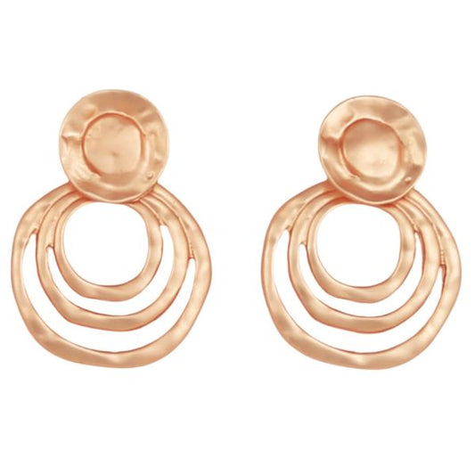 Enhance Accessories Lorraine Earrings - Rose Gold