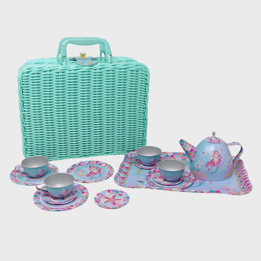 Pink Poppy Mermaid Tea Set