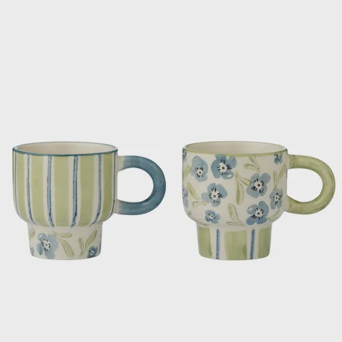 Assemble Olga Ceramic Mug Blue/Olive