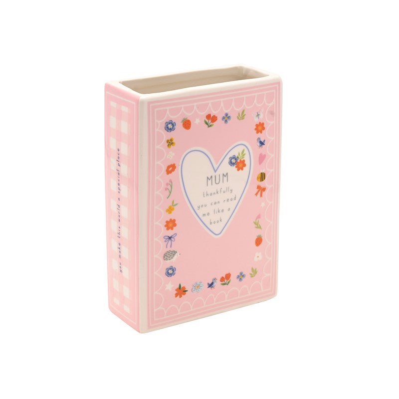 Love Life Ceramic Book Vase