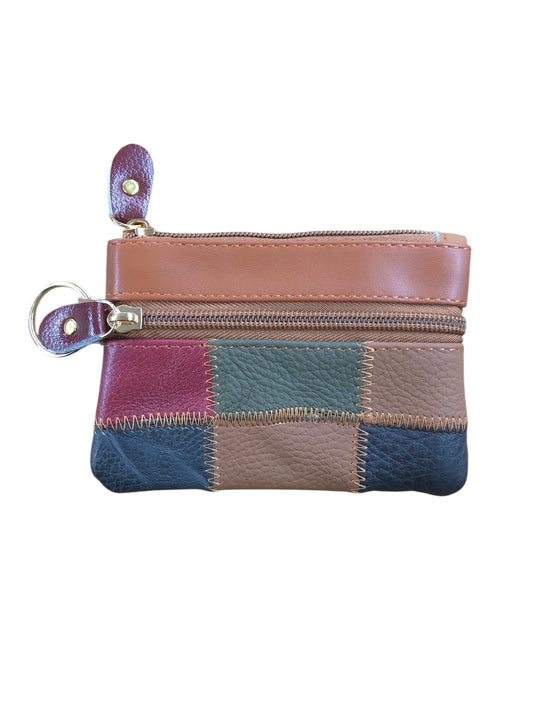 Zizu Leather Patch Purse