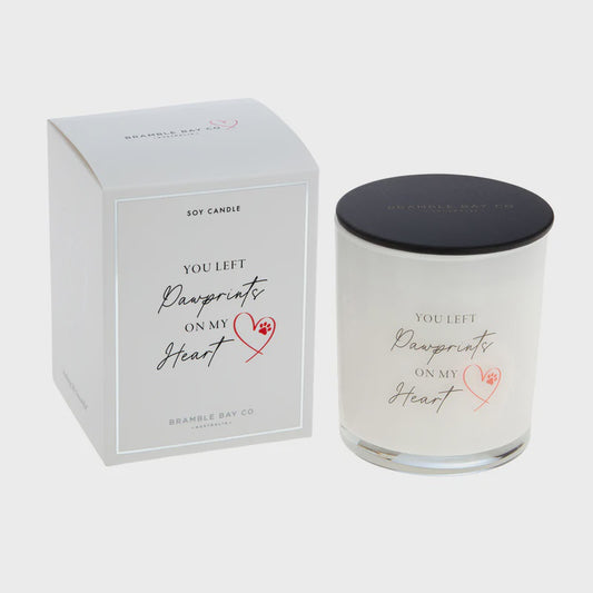 Bramble Bay Candle Sympathy Pawprints Coconut & Lemongrass 300G