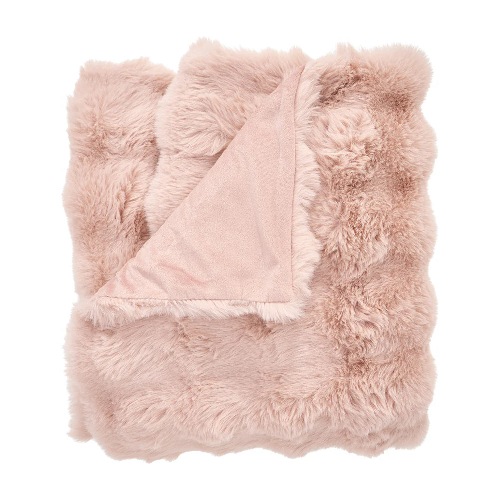 Annabel Trends Bubble Faux Fur Throw