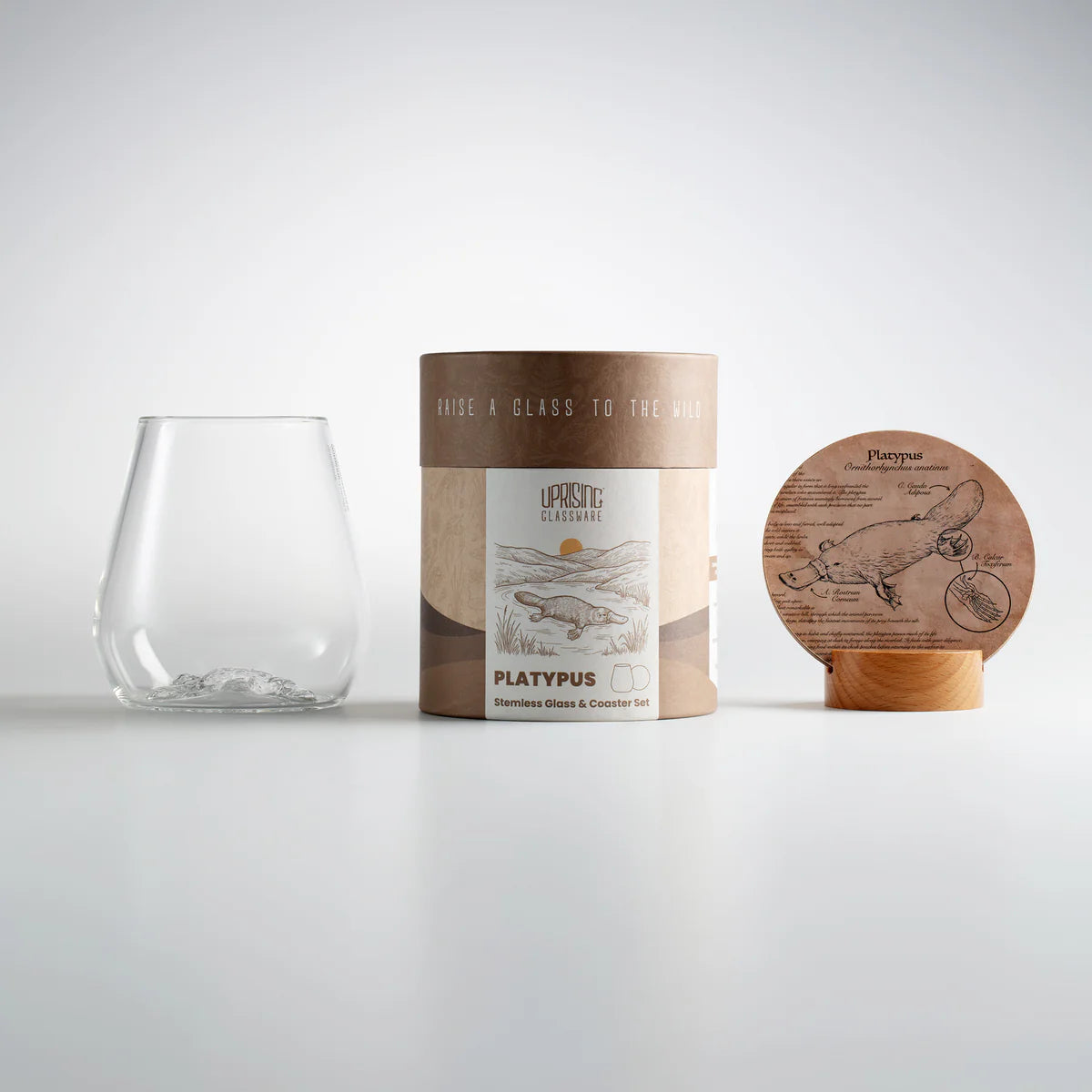 Uprising Glassware Stemless Glass - Platypus