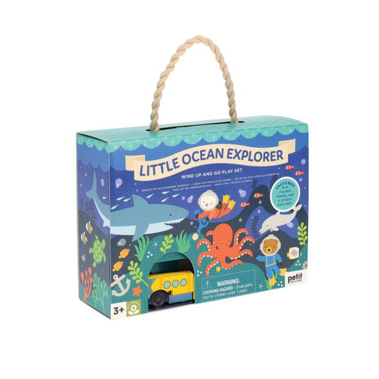 Petit Collage Wind Up & Go Playset - Little Ocean Explorer