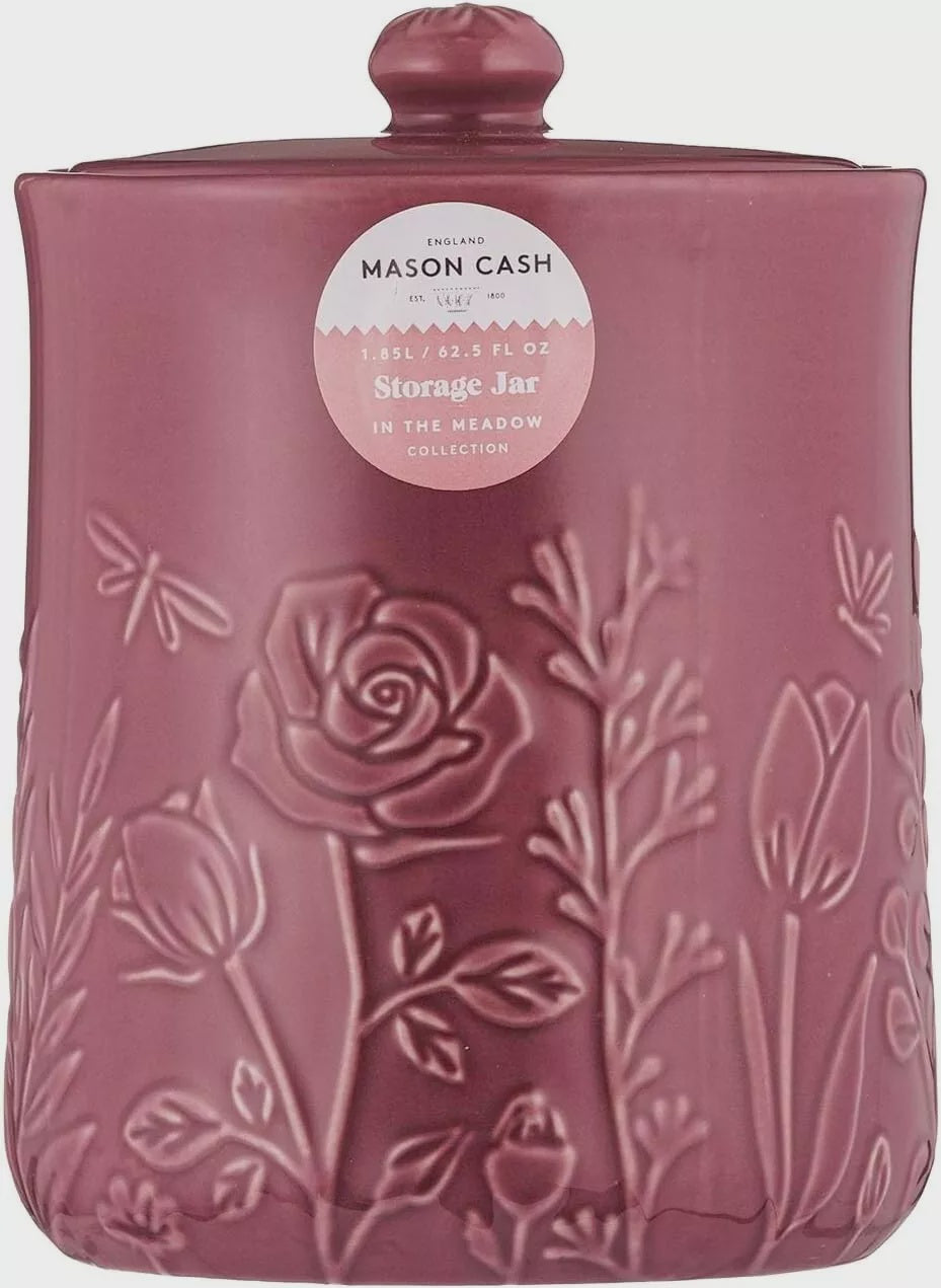 Mason Cash Meadow Storage Jar 1.85L Purple