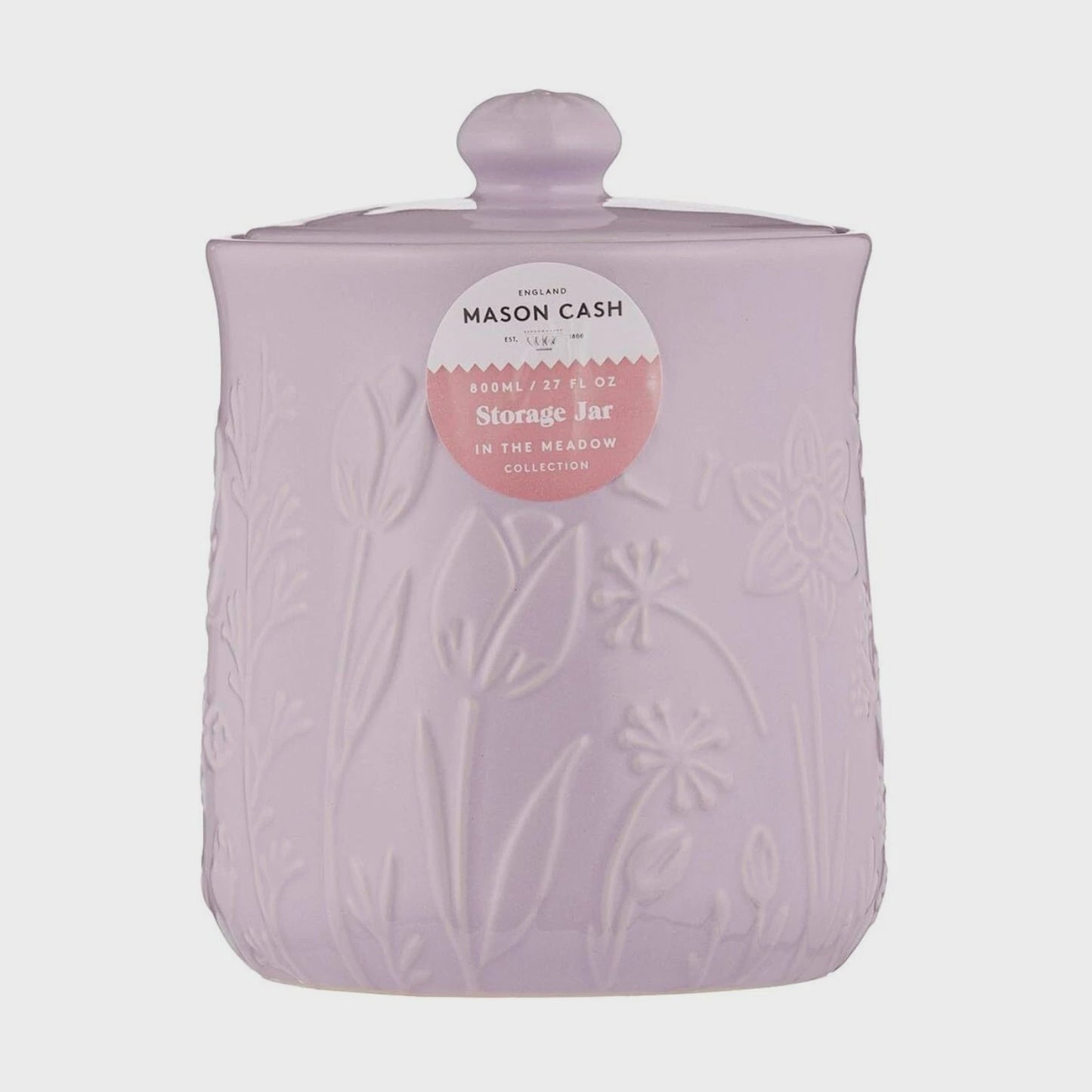Mason Cash Meadow Storage Jar 800ml Lilac