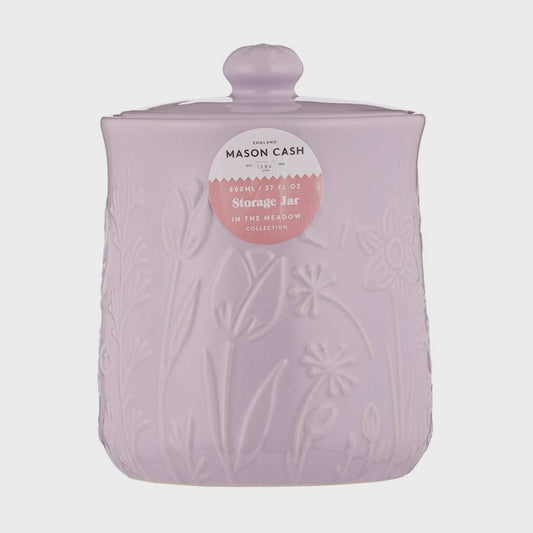 Mason Cash Meadow Storage Jar 800ml Lilac