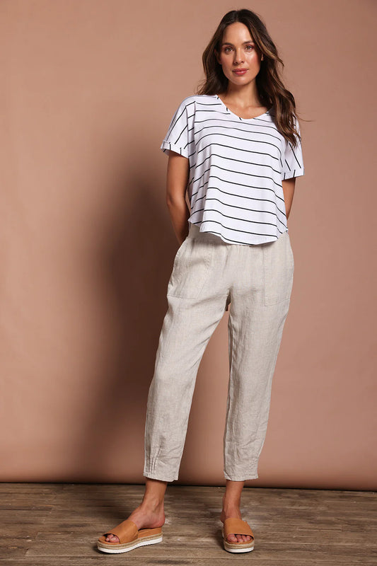 Gordon Smith Sarah Linen Pant - Natural