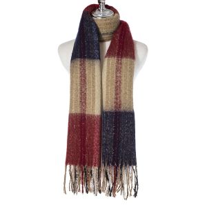 Ivys Check & Sparkle Scarf