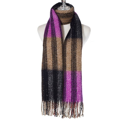 Ivys Check & Sparkle Scarf
