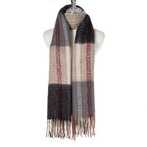 Ivys Check & Sparkle Scarf