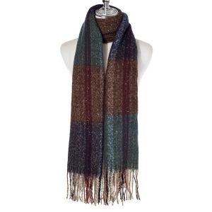 Ivys Check & Sparkle Scarf