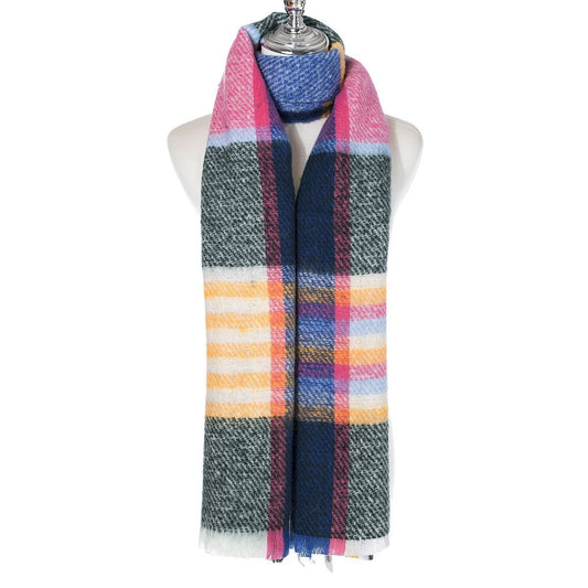 Ivys multicoloured check scarf