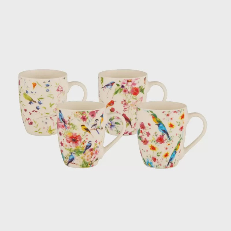 Bundanoon Coupe Mug Set/4 - Floral Symphony