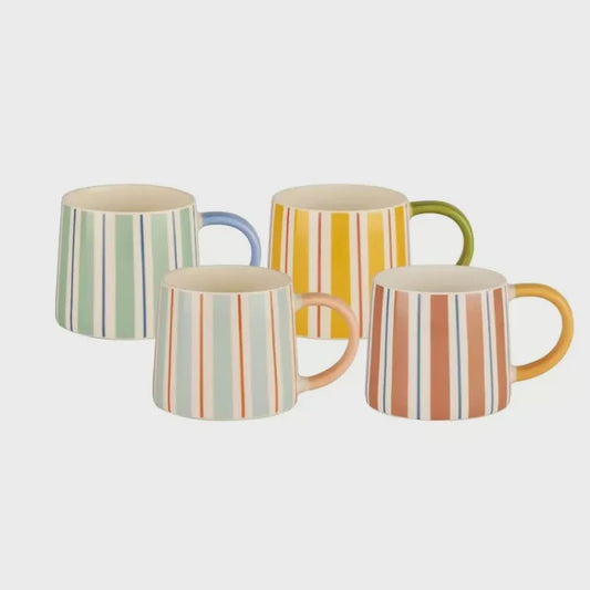 Bundanoon Scandi Mug Set/4 - Summer Stripes