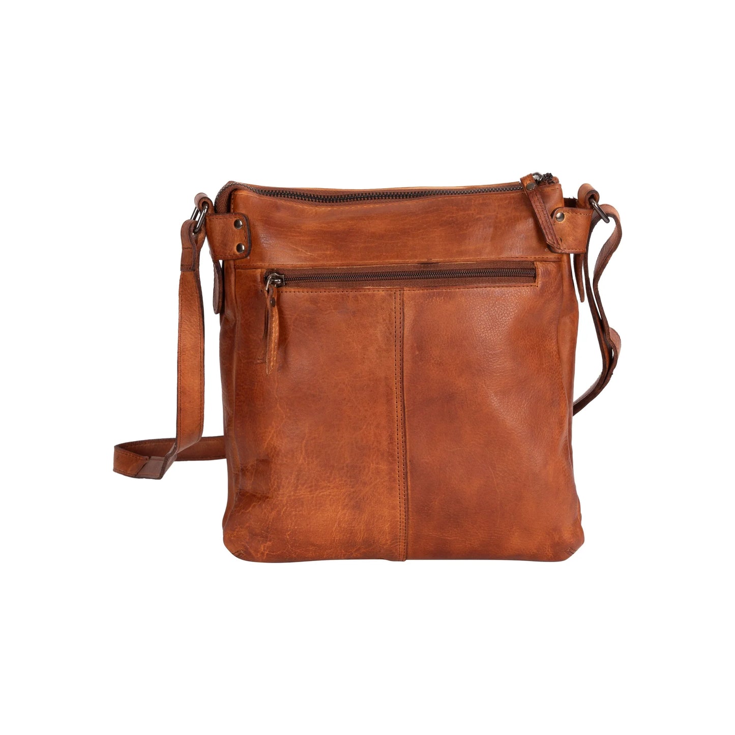 Greenwood Leather Shoulder Bag Robbie Cognac