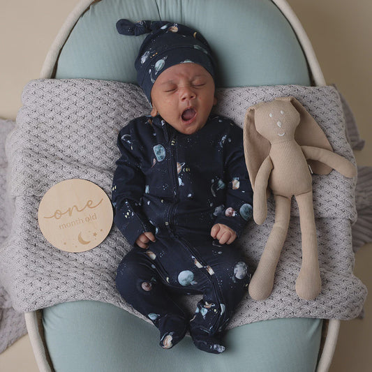 Snuggle Hunny Organic Snuggle Sleepsuit Zip Footie