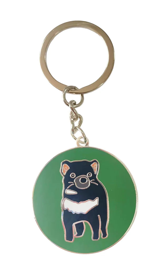 Red Parka Tasmanian Enamel Keyrings (3 designs)