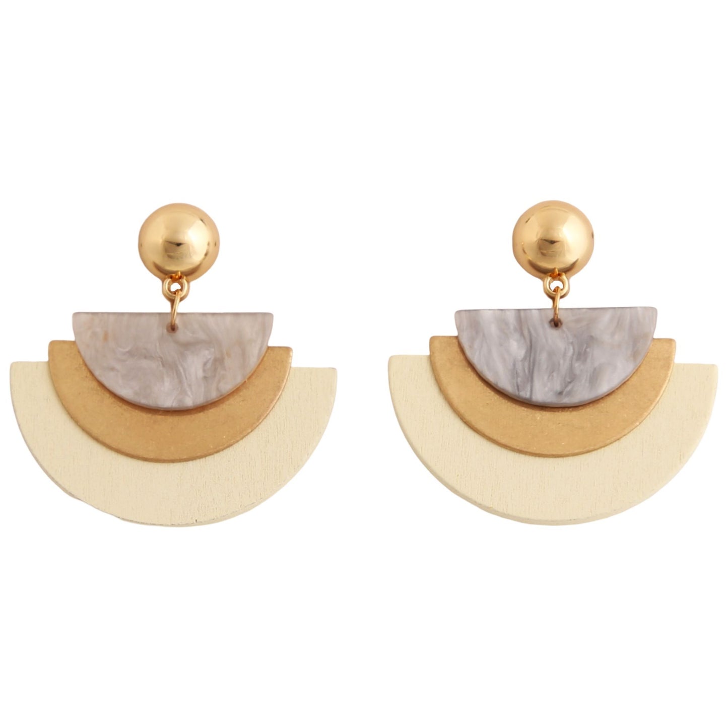 Enhance Accessories Tori Earrings - White
