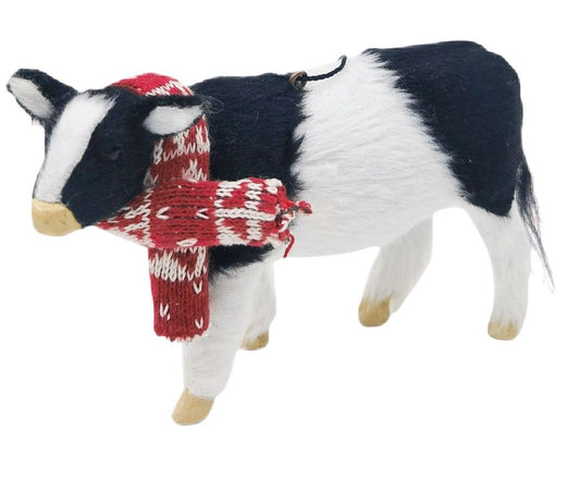 Urban Christmas Cow Hanging Decoration