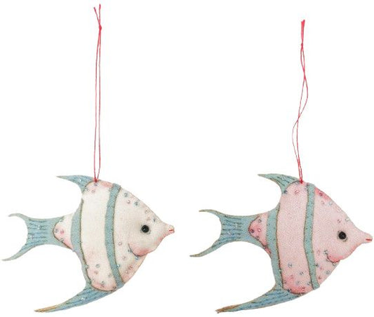 Urban Christmas Fish Fabric Hanging Decoration