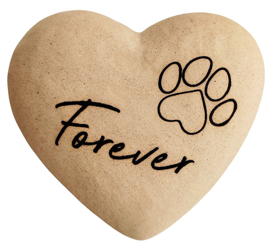 Urban Products Forever Paw Boxed Heart Stone