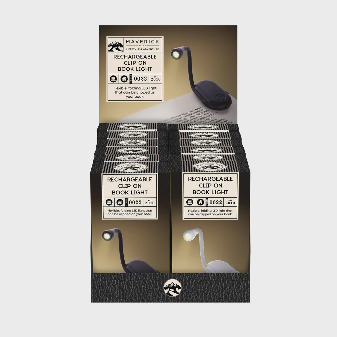 Maverick Rechargeable Clip on Book Light
