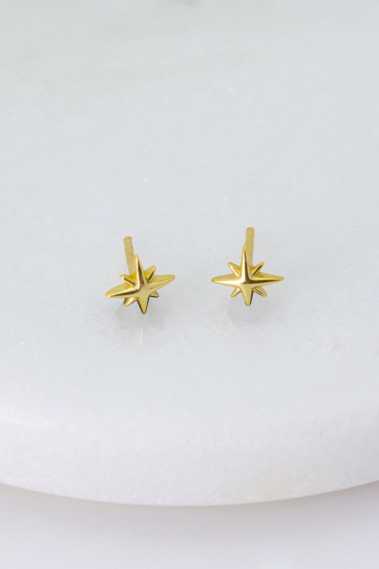 Zafino Isla Stud Gold Earring