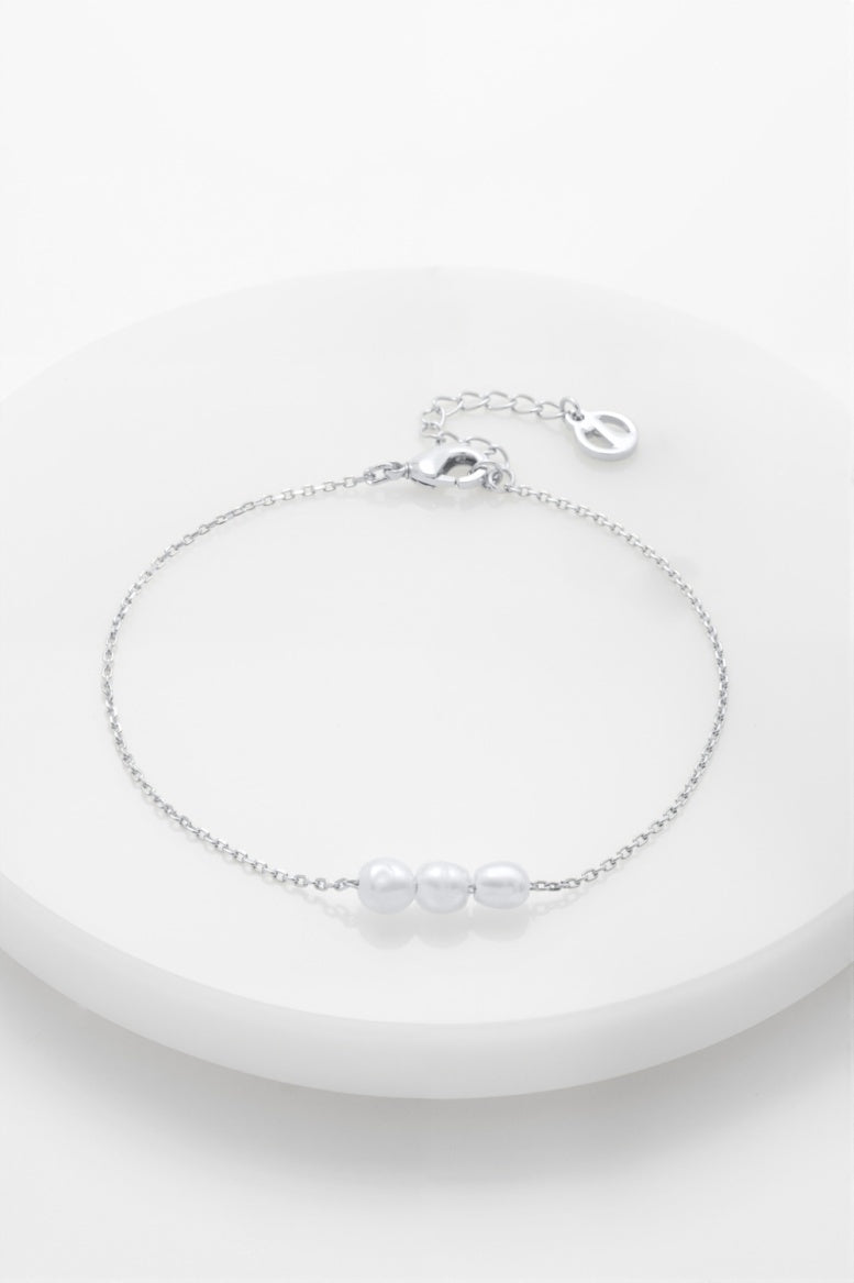 Zafino Mini Pearl Bracelet Silver