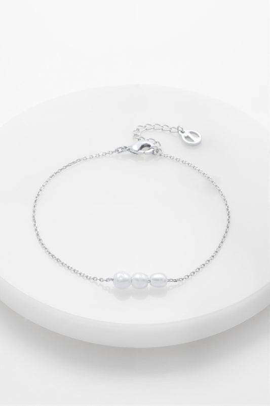 Zafino Mini Pearl Bracelet - Silver
