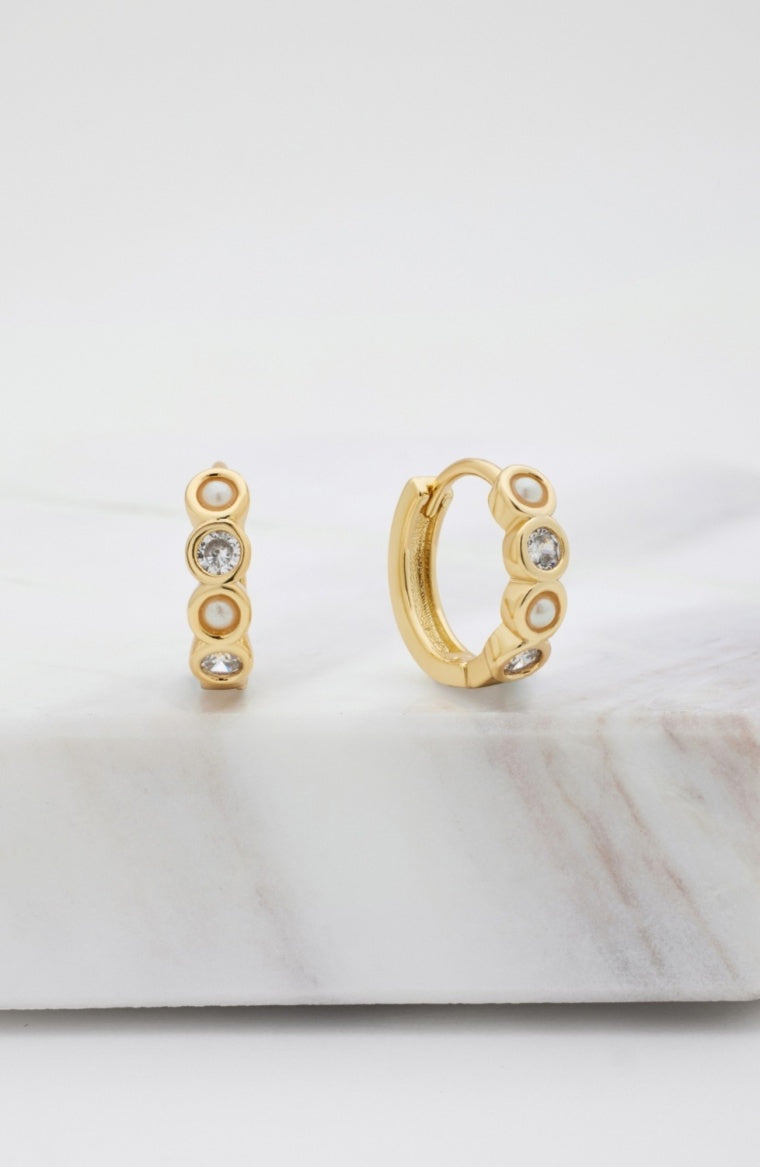 Zafino Elly Huggie Gold Earrings