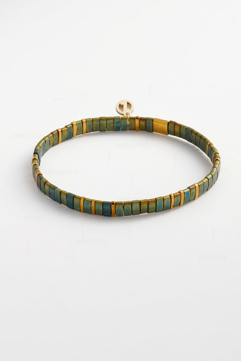 Zafino Tile Bracelet - Olive
