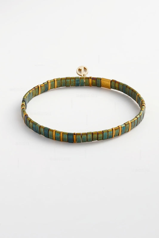 Zafino Tile Bracelet - Olive